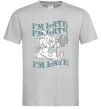 Мужская футболка I`m late Серый Мужская футболка I`m late Серый фото