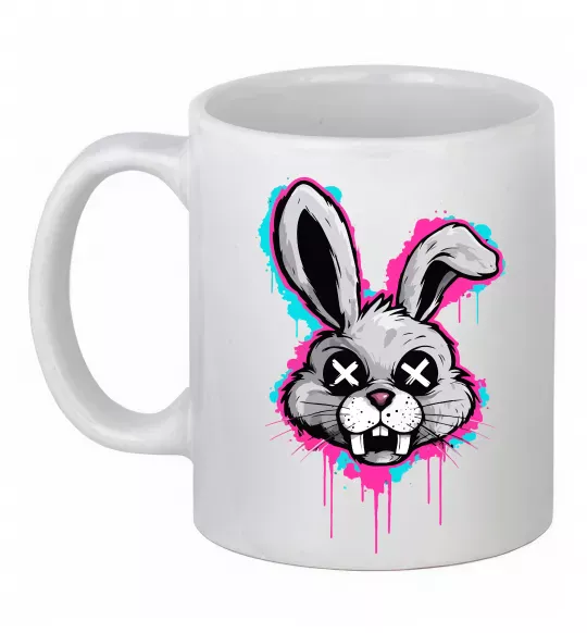 Чашка керамическая Graffity hare Белый фото