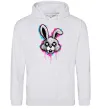 Мужская толстовка (худи) Graffity hare Серый меланж фото