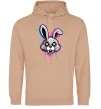 Мужская толстовка (худи) Graffity hare Песочный фото
