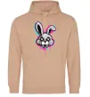 Женская толстовка (худи) Graffity hare Песочный фото