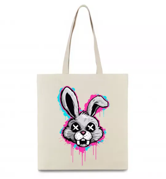 Эко-сумка Graffity hare Бежевый фото