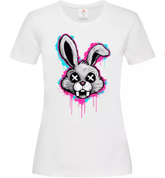 Жіноча футболка Graffity hare Білий фото