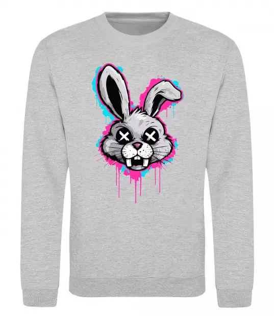 Свитшот Graffity hare Серый меланж фото