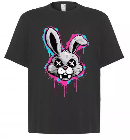 Футболка Оверсайз Graffity hare Черный фото