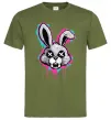 Мужская футболка Graffity hare Оливковый фото