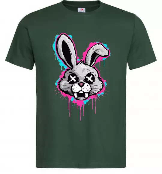 Мужская футболка Graffity hare Темно-зеленый фото