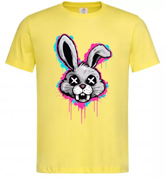 Мужская футболка Graffity hare Лимонный фото