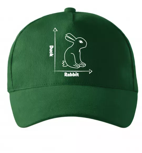 Кепка Duck or rabbit Темно-зелений фото