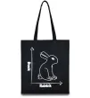 Еко-сумка Duck or rabbit Чорний фото