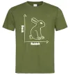 Мужская футболка Duck or rabbit Оливковый фото