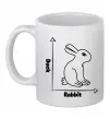 Чашка керамічна Duck or rabbit Білий фото