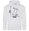 Чоловіча толстовка (худі) Duck or rabbit Сірий меланж фото