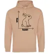 Женская толстовка (худи) Duck or rabbit Песочный фото