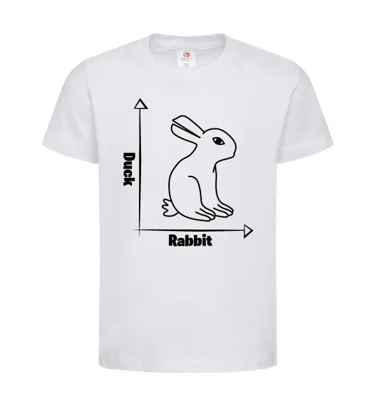 Дитяча футболка Duck or rabbit Білий фото
