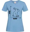 Женская футболка Duck or rabbit Голубой фото