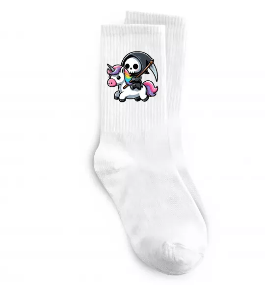 Носки Вершник на єдинорозі Белый фото