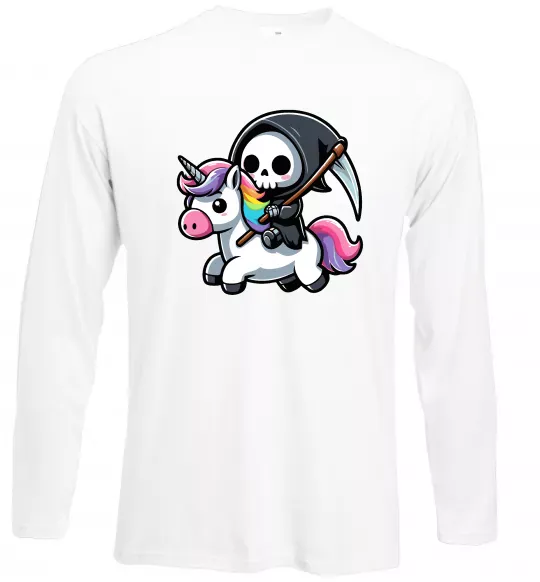 Лонгслив Вершник на єдинорозі Белый фото