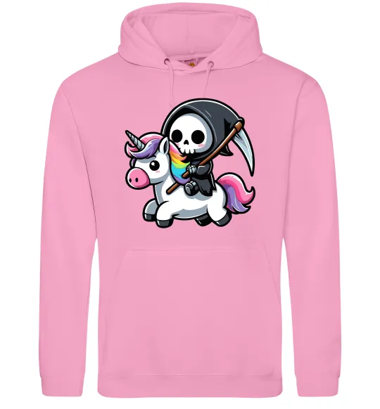 Жіноча толстовка (худі) Вершник на єдинорозі Рожевий фото