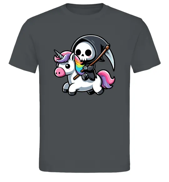 Мужская футболка Вершник на єдинорозі Графит фото