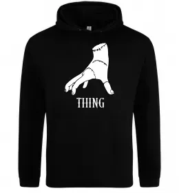 Мужская толстовка (худи) Wednesday once an Addams always an Addams Черный фото