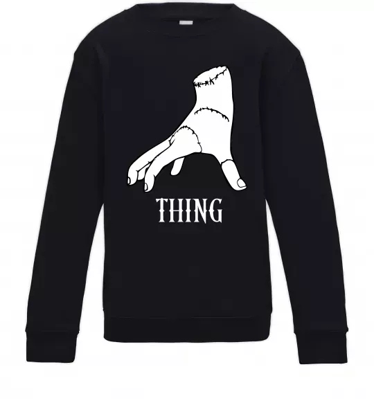 Дитячий світшот Wednesday thing Чорний фото