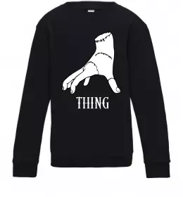 Дитячий світшот Wednesday The Addams family Сірий меланж фото