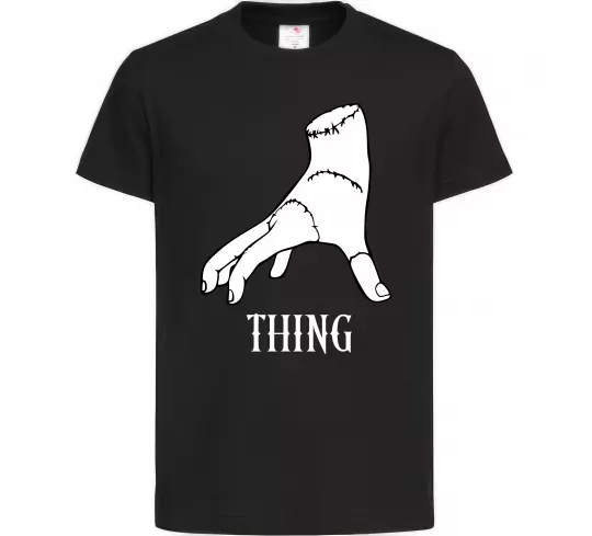 Дитяча футболка Wednesday thing Чорний фото