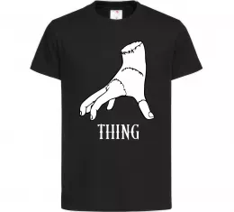 Дитяча футболка Wednesday thing Чорний фото