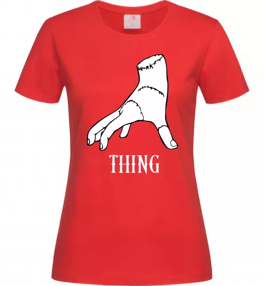 Женская футболка Wednesday thing Красный фото