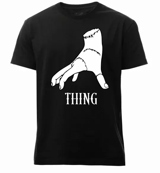 Мужская премиум футболка Wednesday thing Черный фото