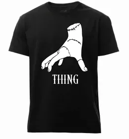 Чоловіча преміум футболка Wednesday колаж Чорний фото