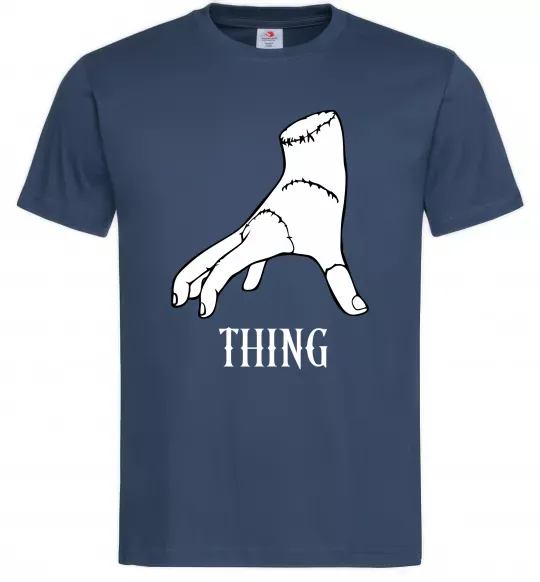 Чоловіча футболка Wednesday thing Темно-синій фото