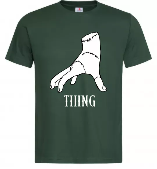 Чоловіча футболка Wednesday thing Темно-зелений фото