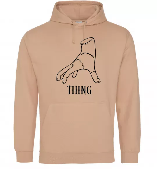 Чоловіча толстовка (худі) Wednesday thing Пісочний фото