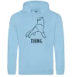 Чоловіча толстовка (худі) Wednesday thing Блакитний фото