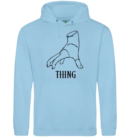 Женская толстовка (худи) Wednesday thing Голубой фото