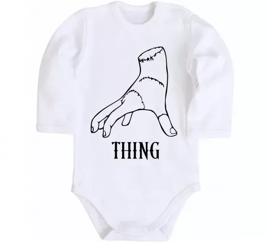 Детский боди Wednesday thing Белый фото