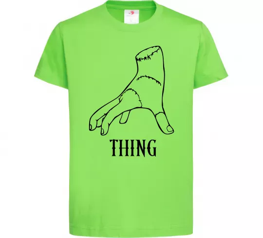 Дитяча футболка Wednesday thing Лаймовий фото