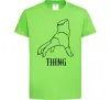 Дитяча футболка Wednesday thing Лаймовий фото