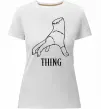 Жіноча преміум футболка Wednesday thing Білий фото