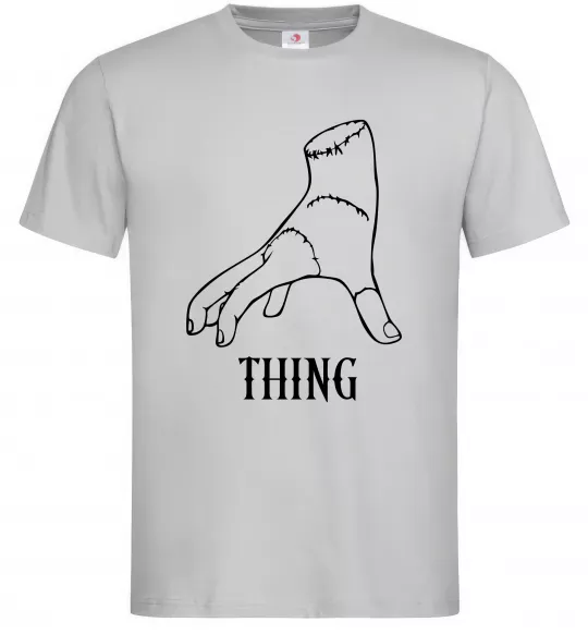 Чоловіча футболка Wednesday thing Сірий фото