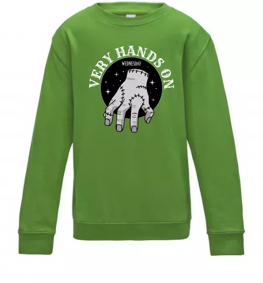 Детский Свитшот Very hands on Лаймовый фото