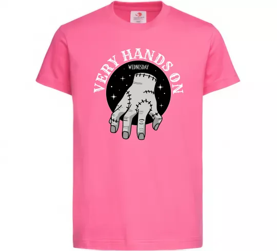 Дитяча футболка Very hands on Яскраво-рожевий фото