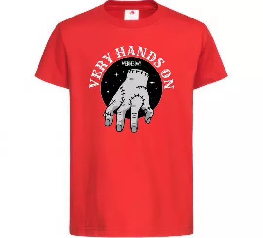 Дитяча футболка Very hands on Червоний фото