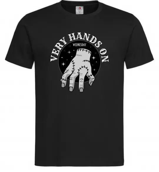 Мужская футболка Very hands on Черный фото