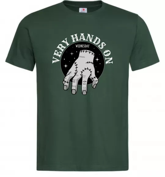 Мужская футболка Very hands on Темно-зеленый фото