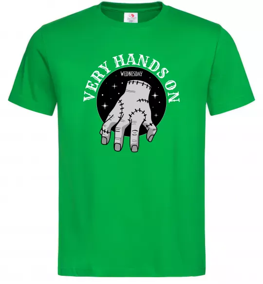 Мужская футболка Very hands on Зеленый фото