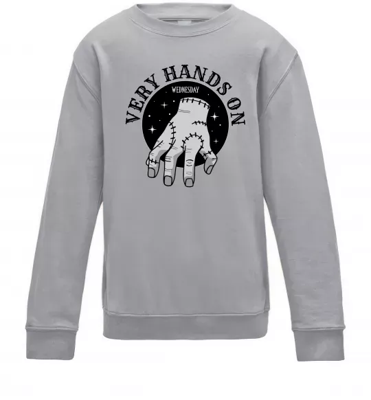 Детский Свитшот Very hands on Серый меланж фото