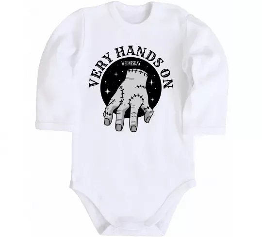 Дитячий бодік Very hands on Білий фото